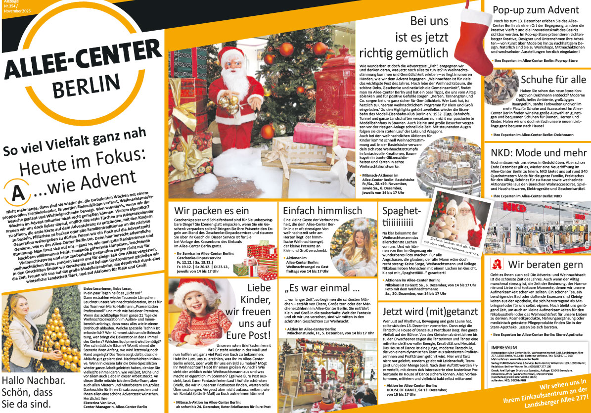 Centerzeitung November 2025