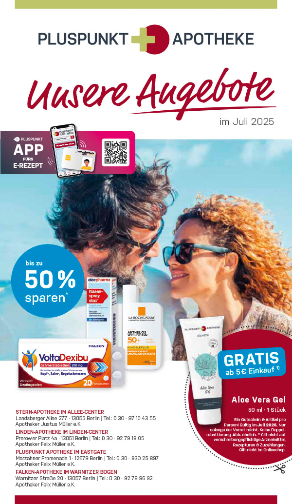 Angebote-PlusPunkt-Apotheke Juli